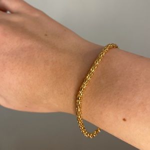 Simple Gold Adjustable Bracelet 10 inches